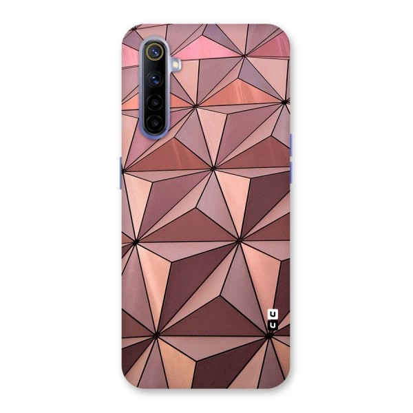 Rosegold Abstract Shapes Back Case for Realme 6