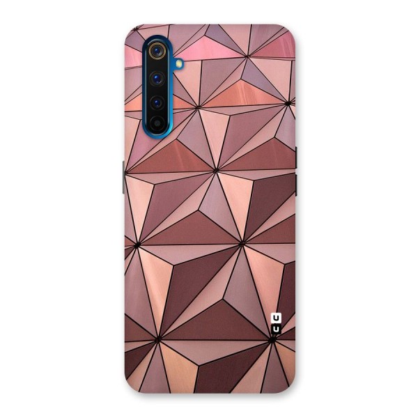 Rosegold Abstract Shapes Back Case for Realme 6 Pro