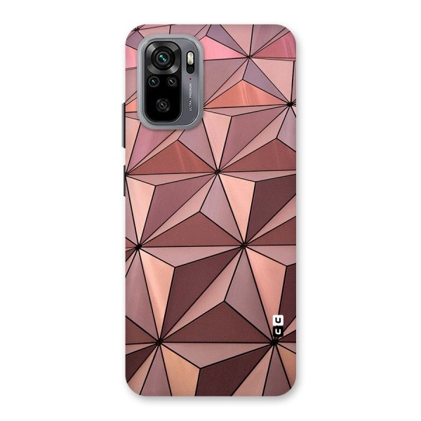 Rosegold Abstract Shapes Back Case for Redmi Note 10