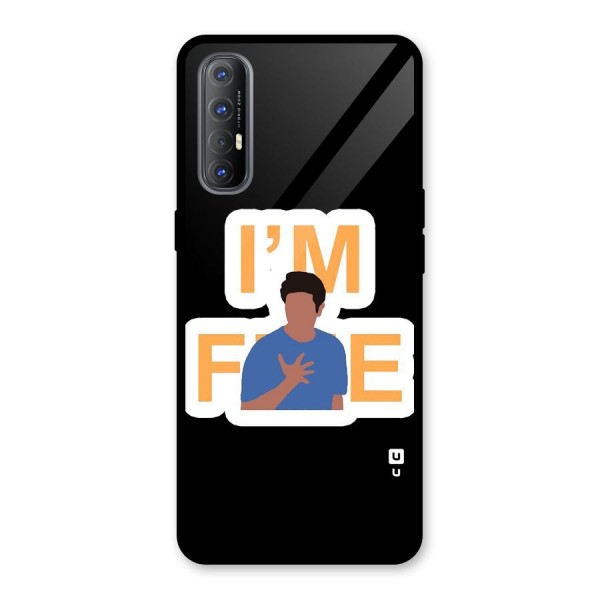 Ross is Fine Glass Back Case for Oppo Reno3 Pro