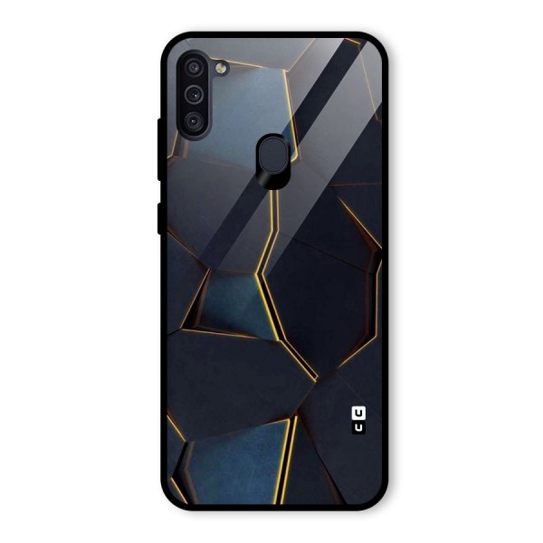 Royal Abstract Glass Back Case for Galaxy M11