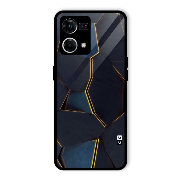 Royal Abstract Glass Back Case for Oppo F21 Pro 4G