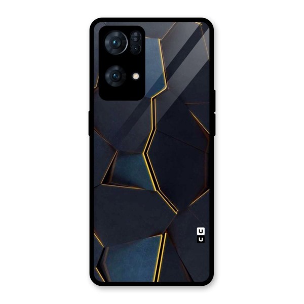 Royal Abstract Glass Back Case for Oppo Reno7 Pro 5G