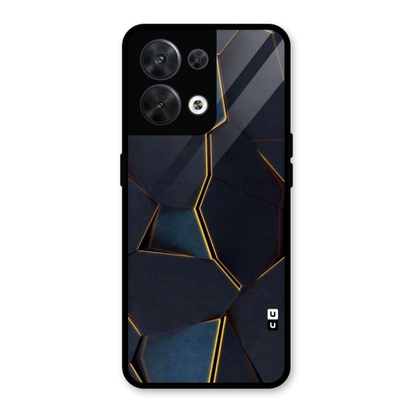 Royal Abstract Glass Back Case for Oppo Reno8 5G