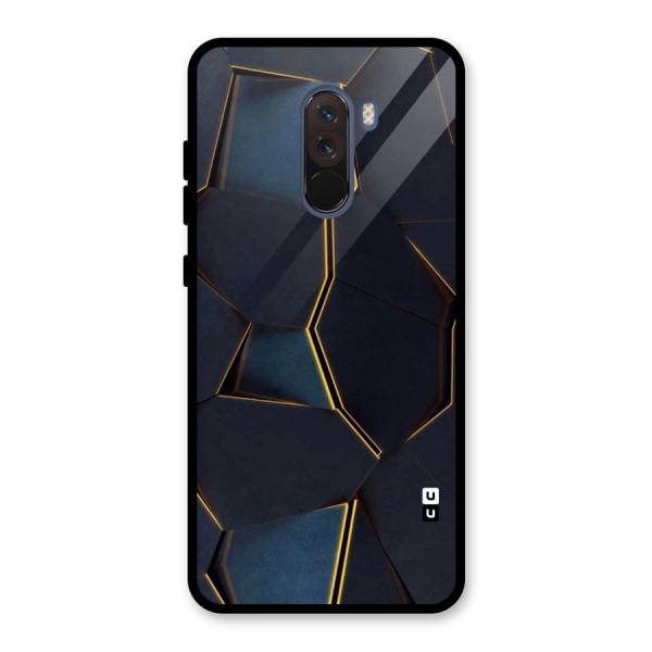 Royal Abstract Glass Back Case for Poco F1