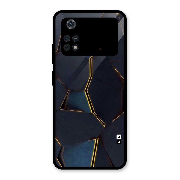 Royal Abstract Glass Back Case for Poco M4 Pro 4G