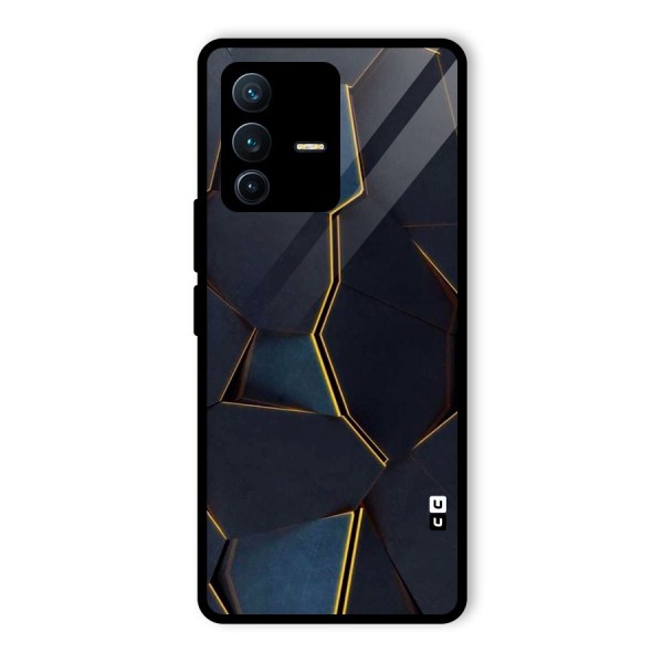 Royal Abstract Glass Back Case for Vivo V23 Pro