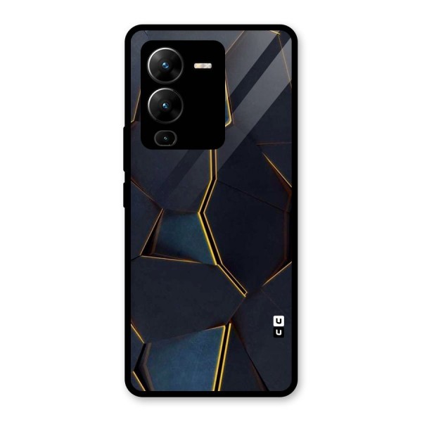 Royal Abstract Glass Back Case for Vivo V25 Pro