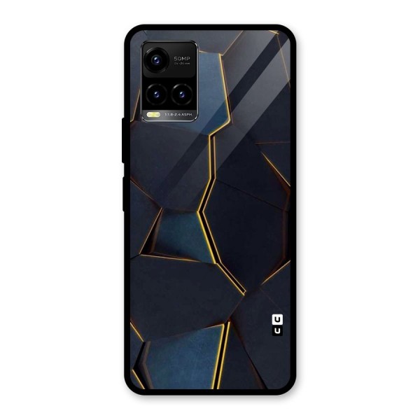 Royal Abstract Glass Back Case for Vivo Y21 2021