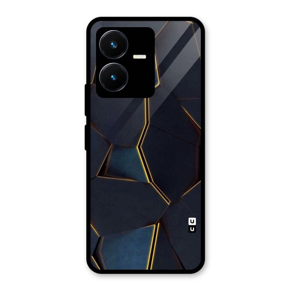 Royal Abstract Glass Back Case for Vivo Y22