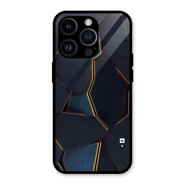 Royal Abstract Glass Back Case for iPhone 14 Pro