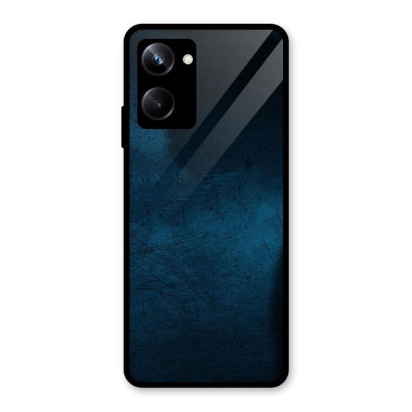 Royal Blue Glass Back Case for Realme 10 Pro