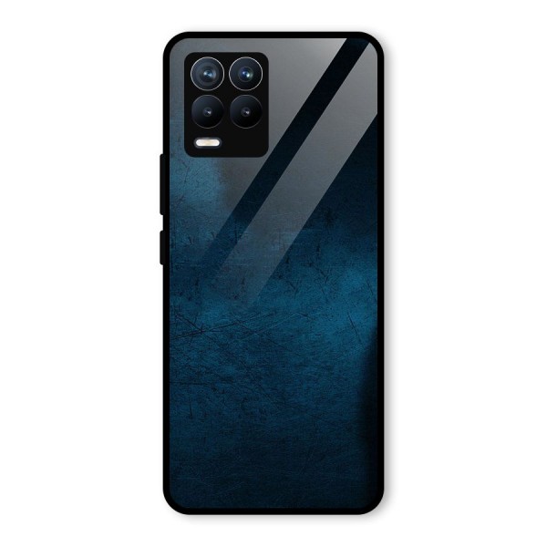 Royal Blue Glass Back Case for Realme 8 Pro