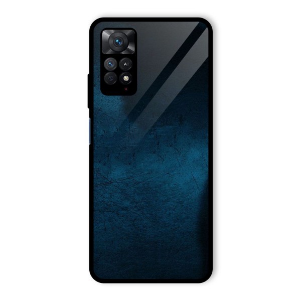 Royal Blue Glass Back Case for Redmi Note 11 Pro