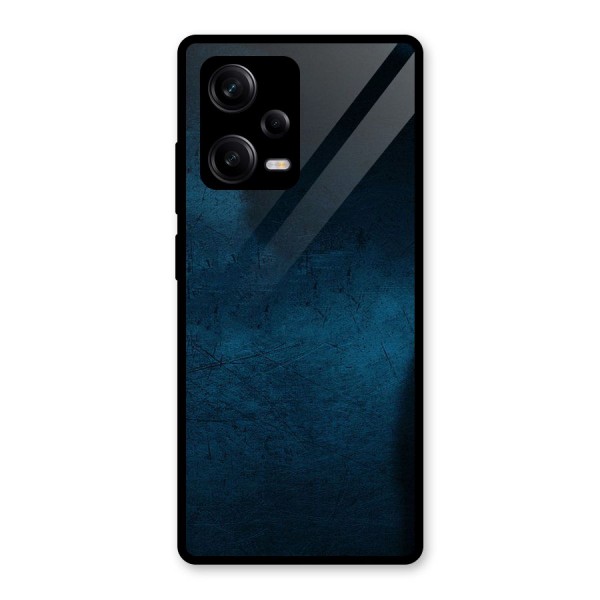 Royal Blue Glass Back Case for Redmi Note 12 Pro
