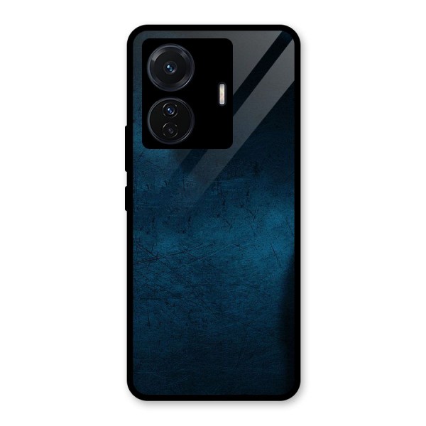 Royal Blue Glass Back Case for Vivo T1 Pro