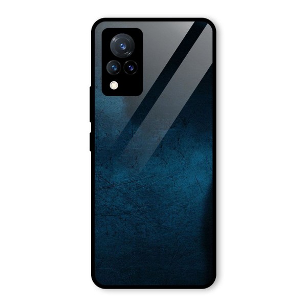 Royal Blue Glass Back Case for Vivo V21 5G