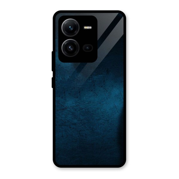 Royal Blue Glass Back Case for Vivo V25