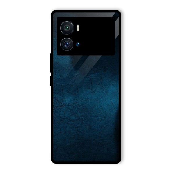 Royal Blue Glass Back Case for Vivo iQOO 9 Pro