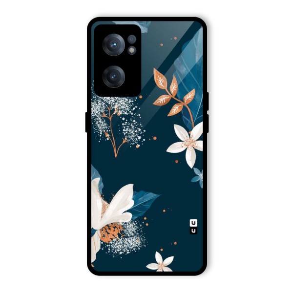 Royal Floral Glass Back Case for OnePlus Nord CE 2 5G