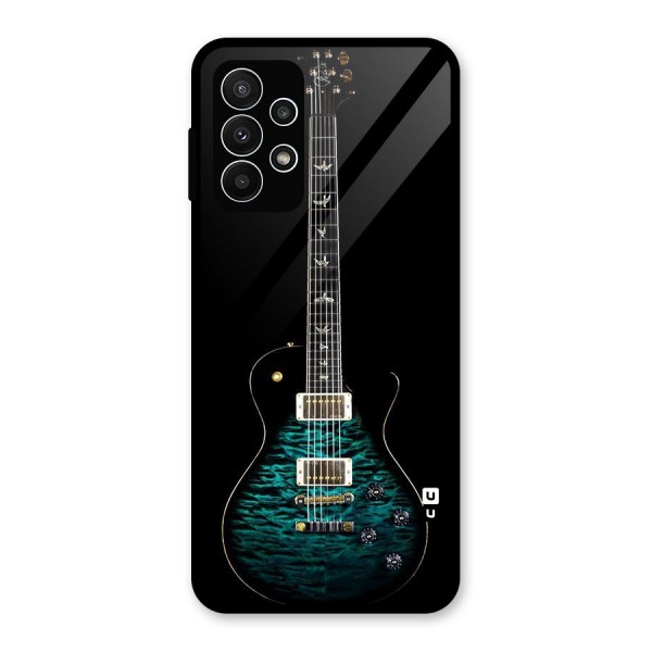 Royal Green Guitar Glass Back Case for Galaxy A23