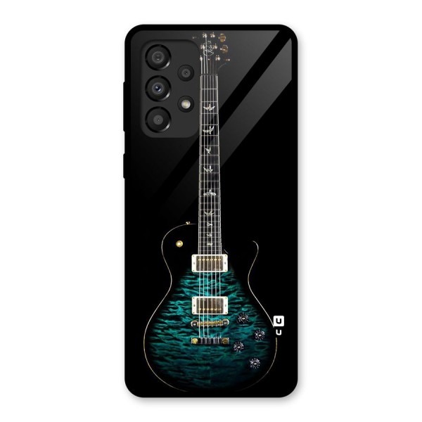 Royal Green Guitar Glass Back Case for Galaxy A33 5G