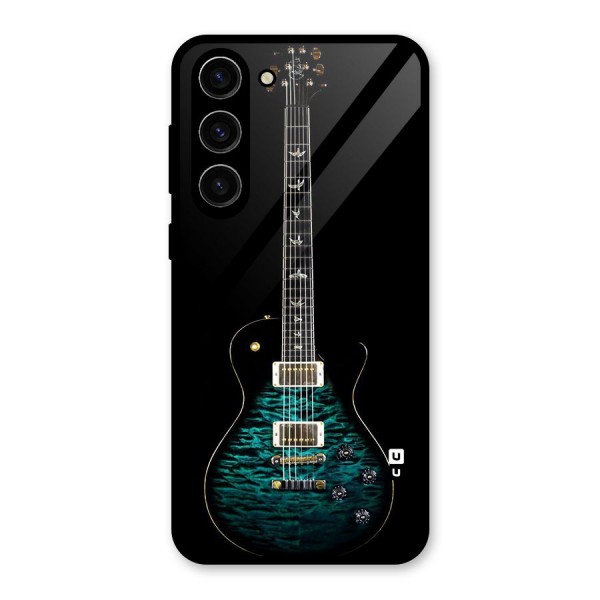 Royal Green Guitar Glass Back Case for Galaxy S23 Plus