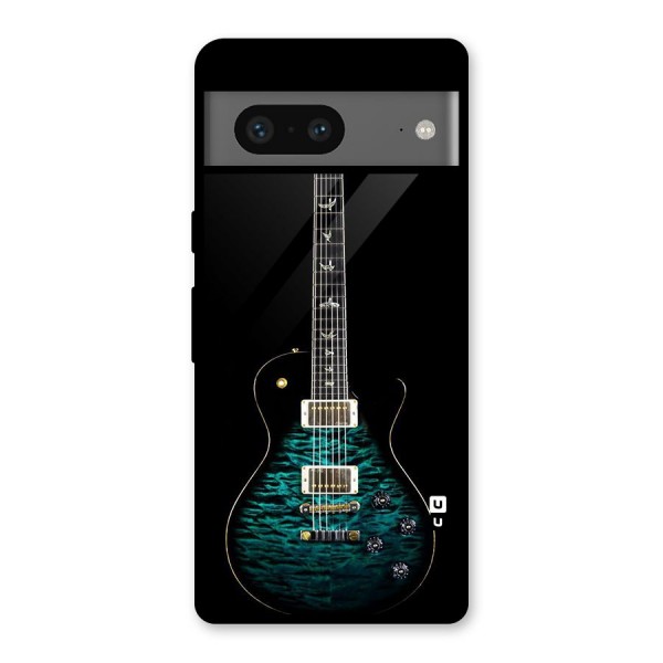 Royal Green Guitar Glass Back Case for Google Pixel 7