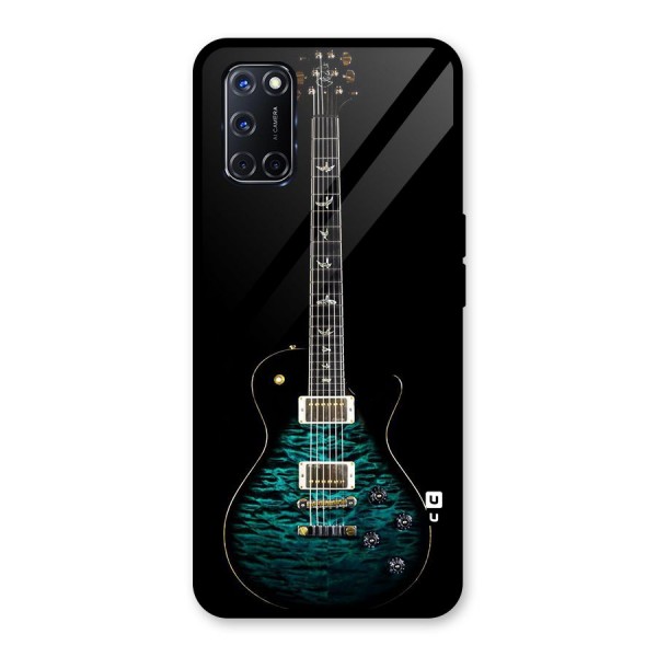 Royal Green Guitar Glass Back Case for Oppo A52