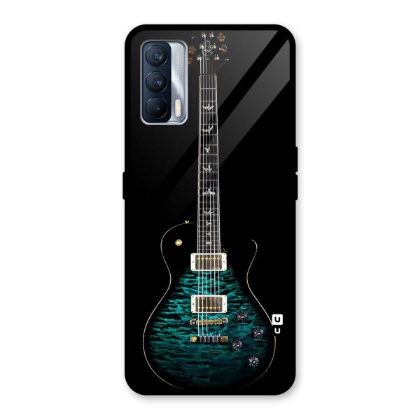 Royal Green Guitar Glass Back Case for Realme X7