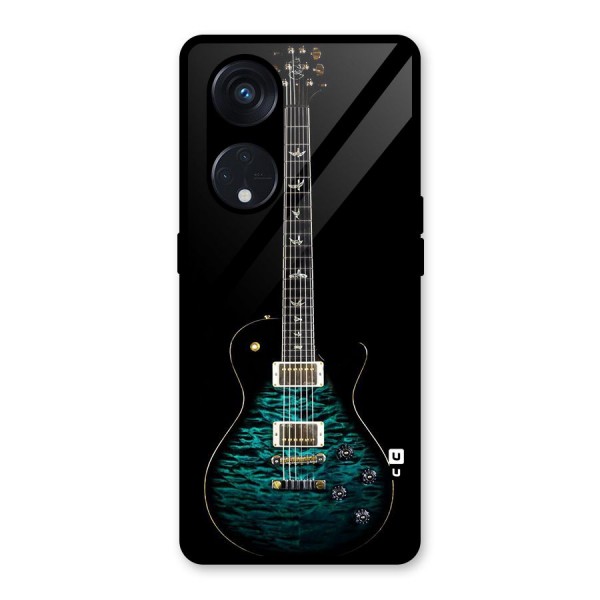 Royal Green Guitar Glass Back Case for Reno8 T 5G