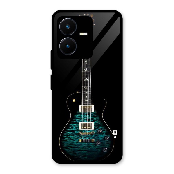 Royal Green Guitar Glass Back Case for Vivo Y22