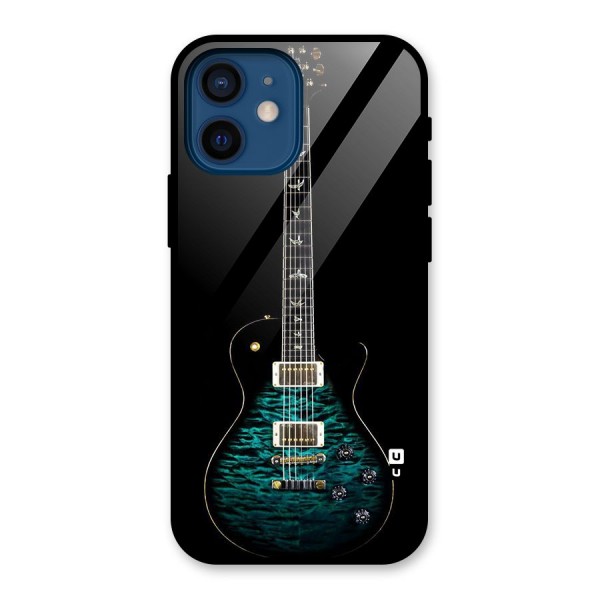 Royal Green Guitar Glass Back Case for iPhone 12 Mini