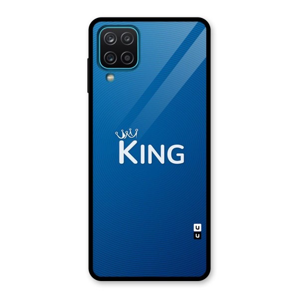 Royal King Glass Back Case for Galaxy A12