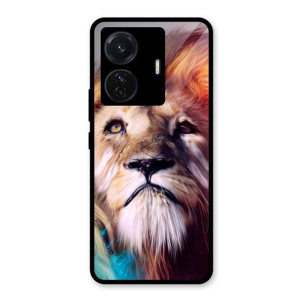 Royal Lion Glass Back Case for Vivo T1 Pro