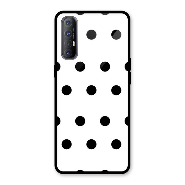 Royal Polka Dots Glass Back Case for Oppo Reno3 Pro