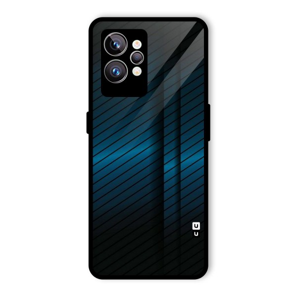 Royal Shade Blue Glass Back Case for Realme GT2 Pro