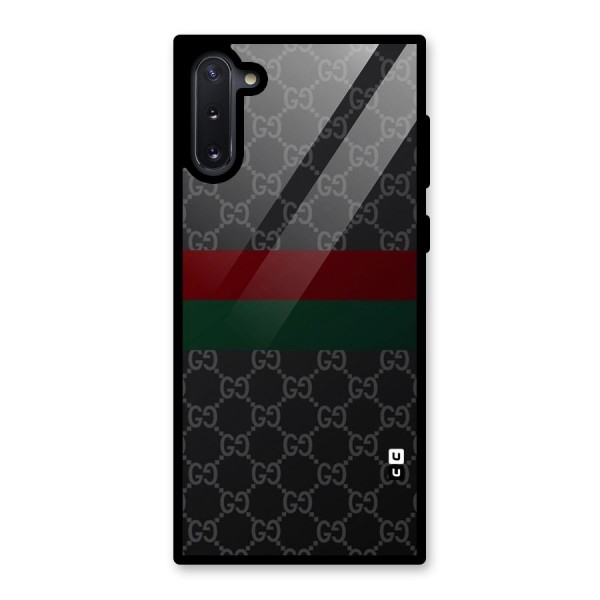 Royal Stripes Design Glass Back Case for Galaxy Note 10