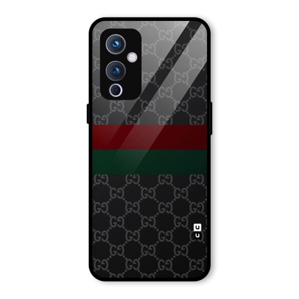 Royal Stripes Design Glass Back Case for OnePlus 9