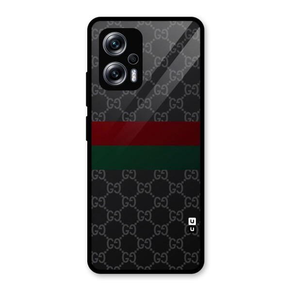 Royal Stripes Design Glass Back Case for Redmi K50i