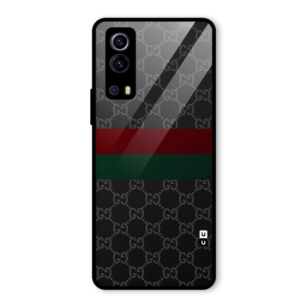 Royal Stripes Design Glass Back Case for Vivo iQOO Z3