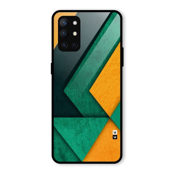 Rugged Abstract Stripes Glass Back Case for OnePlus 9R