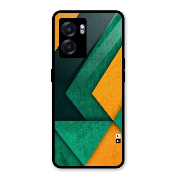 Rugged Abstract Stripes Glass Back Case for Oppo K10 (5G)