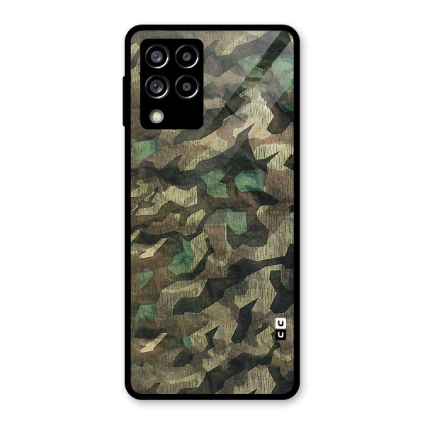 Rugged Army Glass Back Case for Galaxy M53 5G