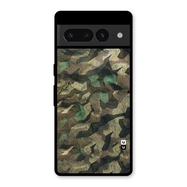 Rugged Army Glass Back Case for Google Pixel 7 Pro