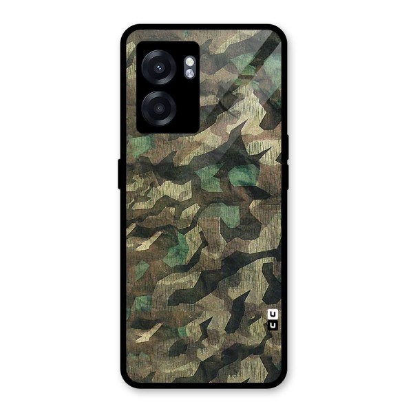 Rugged Army Glass Back Case for Oppo K10 (5G)