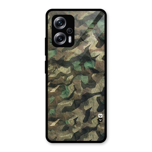 Rugged Army Glass Back Case for Redmi K50i