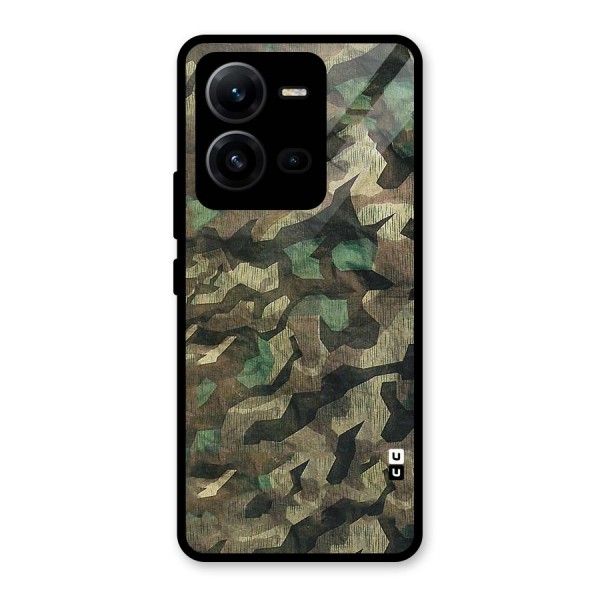 Rugged Army Glass Back Case for Vivo V25