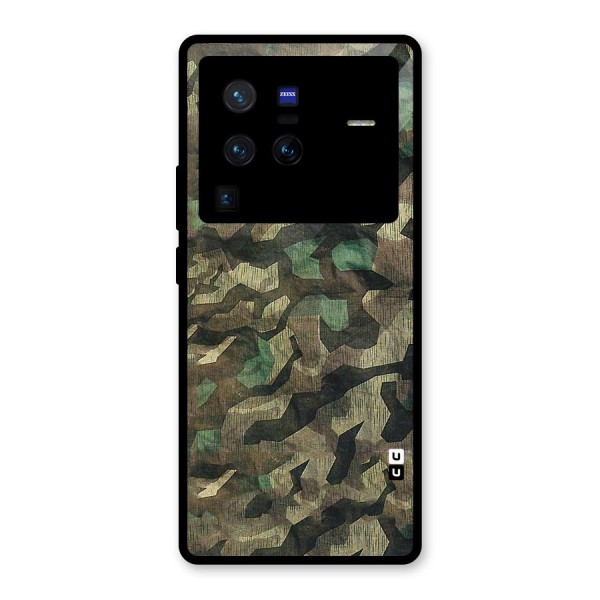 Rugged Army Glass Back Case for Vivo X80 Pro