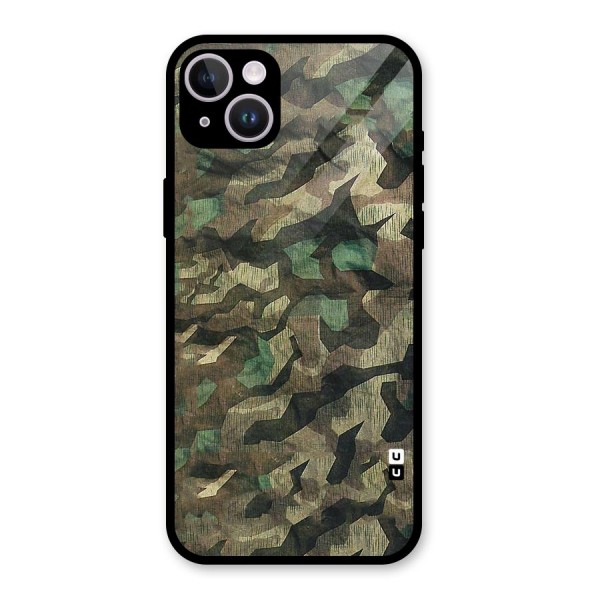 Rugged Army Glass Back Case for iPhone 14 Plus